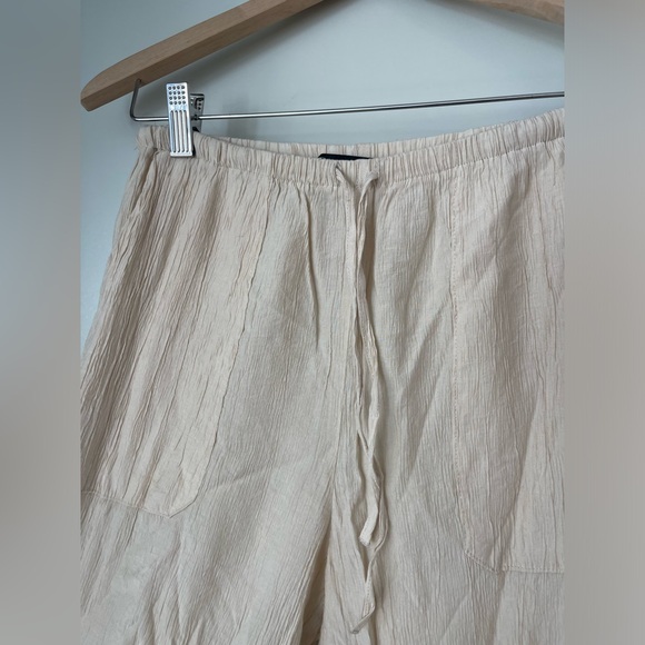 Zara crinkle wide leg pants - Picture 3 of 5